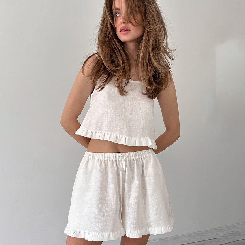 Women’s Cotton Camisole Pajama Set with Shorts